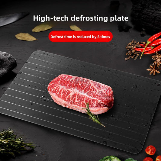 Rapidly defrost metal plates